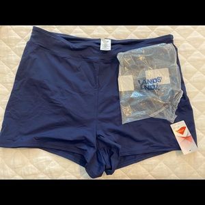 Navy quick-dry swim shorts from Lands End -